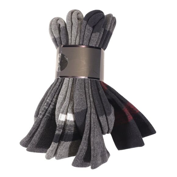 Calvin Klein 4 Pair Set of Cotton Cushion Crew Socks - Black/Gray - NWT - Picture 2 of 3